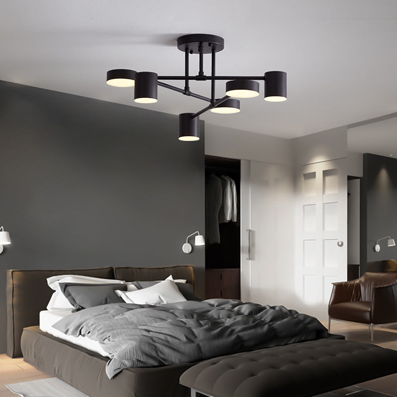 Sorex Ceiling Light LED Flush Black/White/Gold 6 Head-Neutral Decor