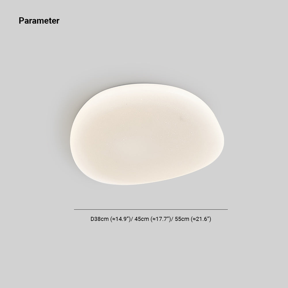 Raviq Flush Mount Ceiling Light, Pebbles Shape-Neutral Decor