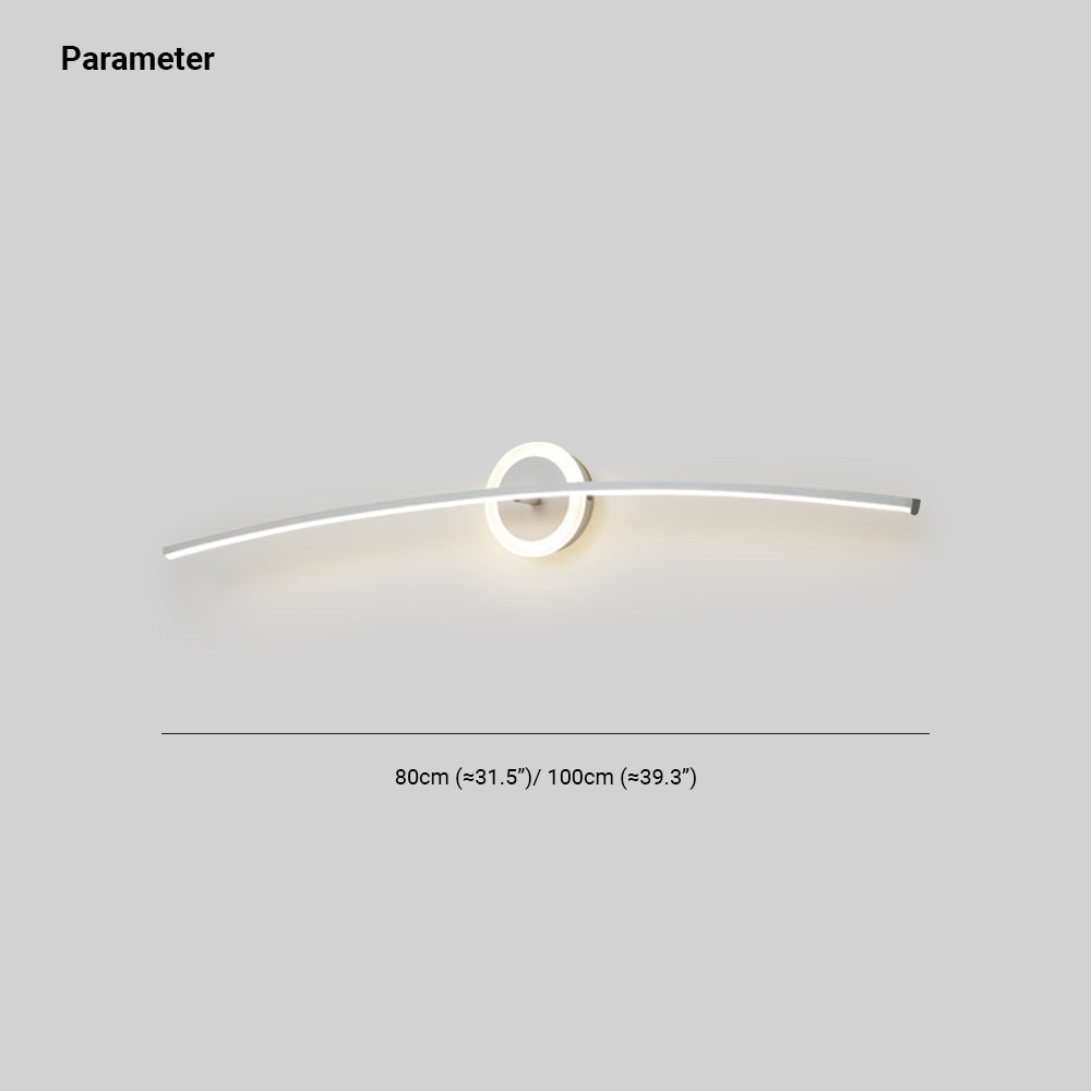 Zutatok Modern Linear Metal Wall Lamp, White