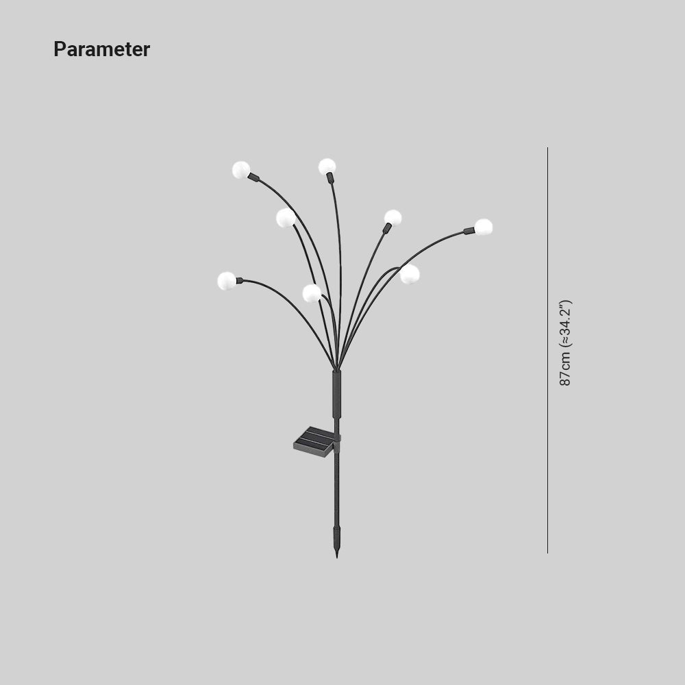 Rigebik Modern Metal Firefly Multi Lamp holder Outdoor Decoration Post Light
