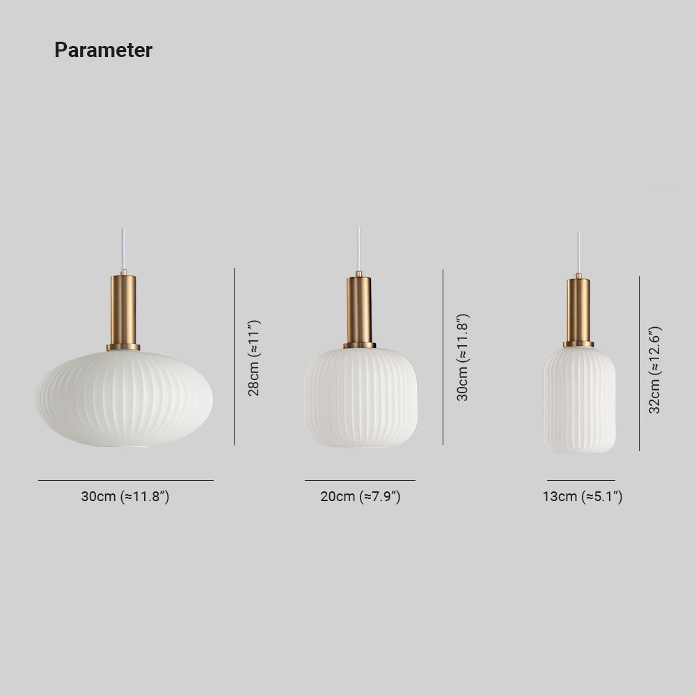 Simakur Morden Bubble Glass Pendant Light, White, Bedroom