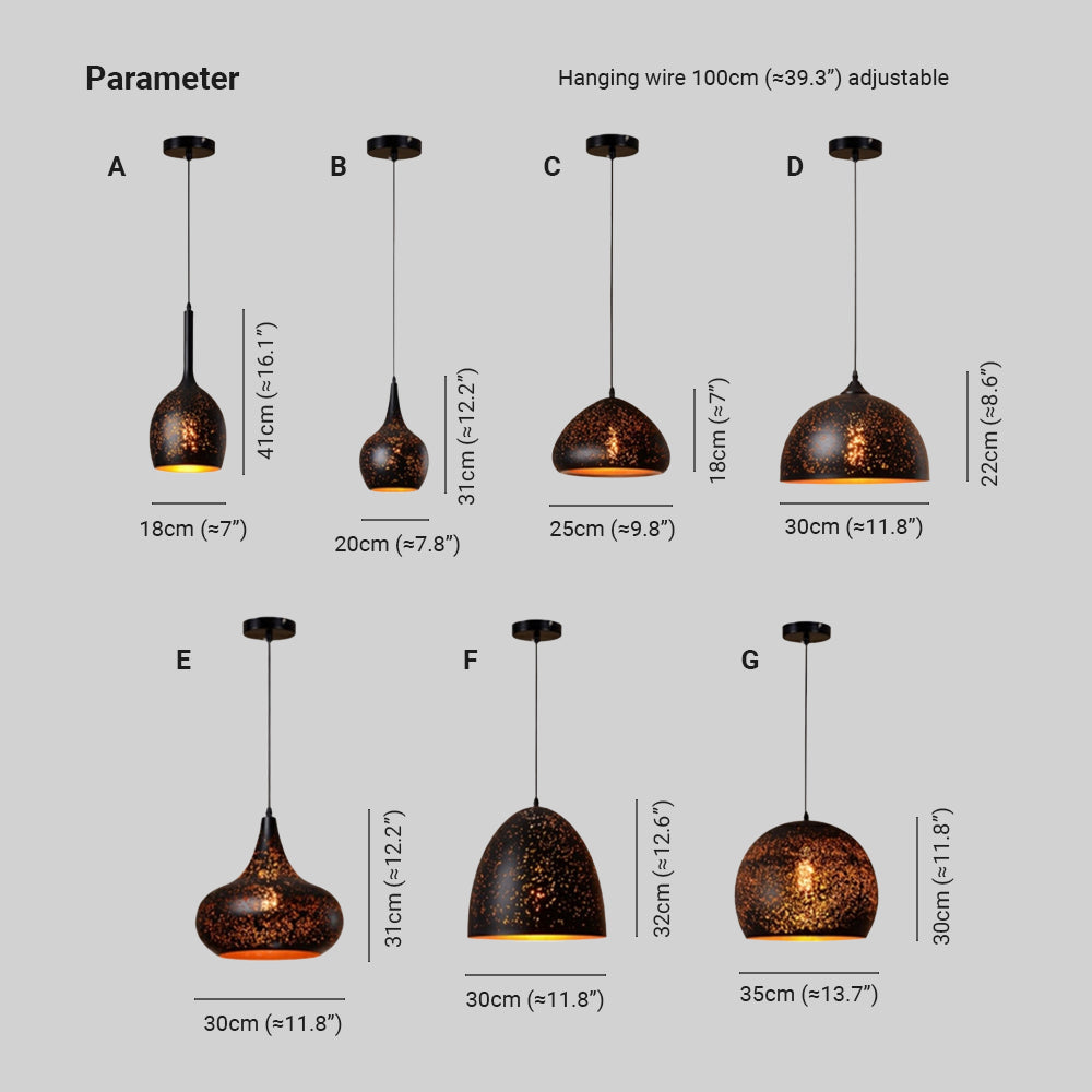 Gosonus Geometry Pendant Light, 7 Style