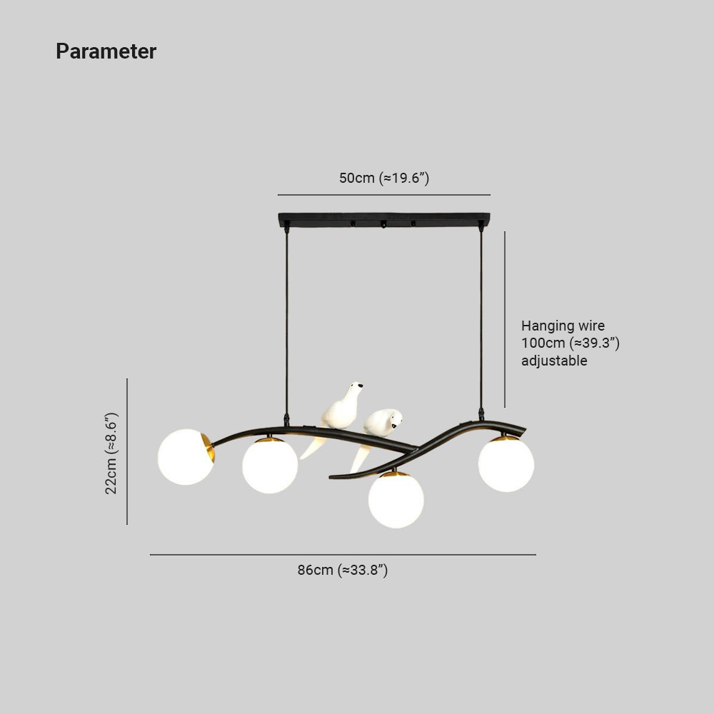 Farosom Mondern Bird Pendant Light, 2 Colour