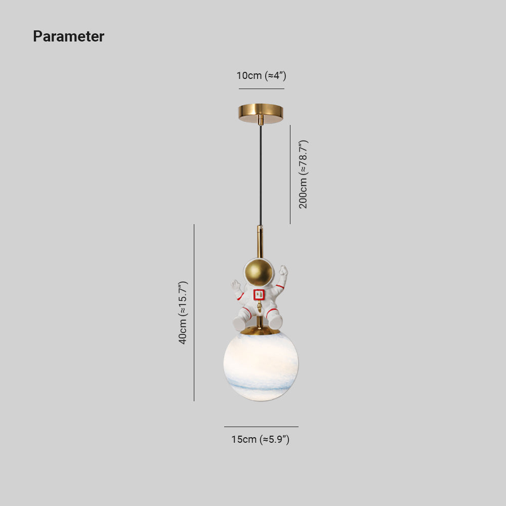 Pupirok Pendant Light, 2 Style Astronaut