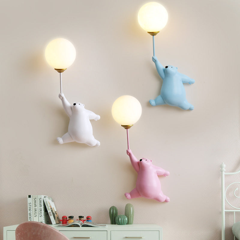 Dio Bear Balloon Wall Reading Lamp-Neutral Decor
