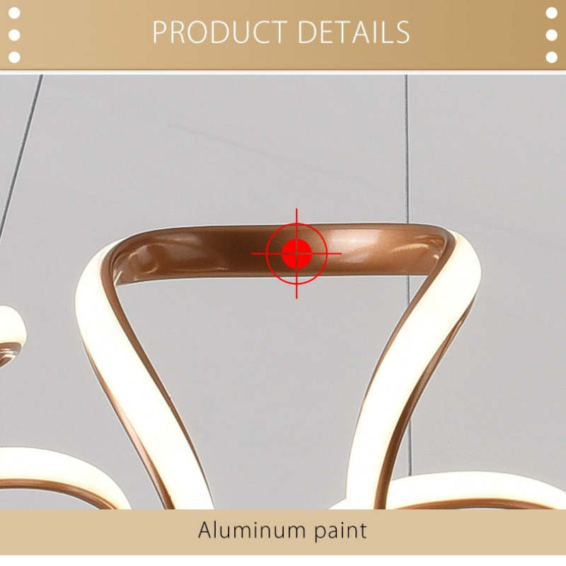 Evren Modern Irregular Flower Pendant Light, 3 Colors-Neutral Decor