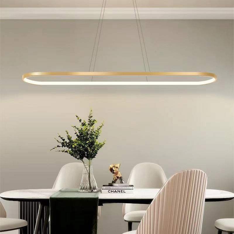 Avenor Minimalist Oval Interior Hanging Pendant Light-Neutral Decor