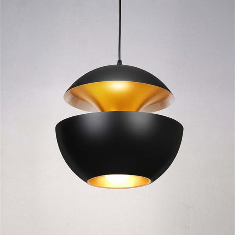 Mikirak Metal Modern Pendant Light, Black / White