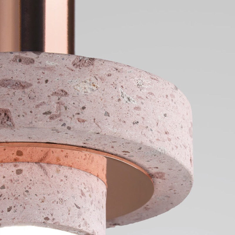 Fasekom Modern LED Art Deco Colorful Pendant Light, Terrazzo