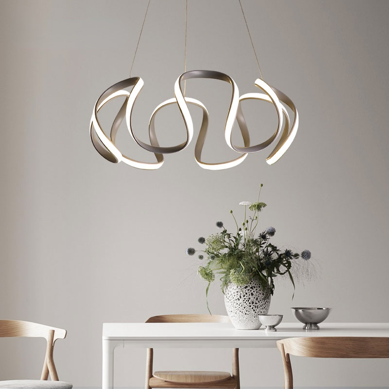 Evren Modern Irregular Flower Pendant Light, 3 Colors-Neutral Decor