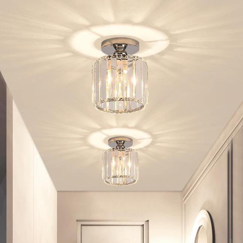 Cerin Modern /Crystal Ceiling Light, 3 Colors-Neutral Decor