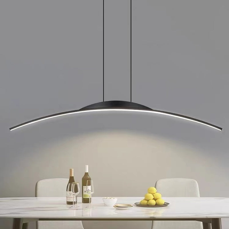 Xeli Minimalist Linear Remote Control Pendant Light-Neutral Decor