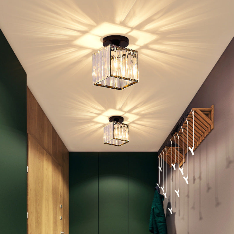 Cerin Modern /Crystal Ceiling Light, 3 Colors-Neutral Decor