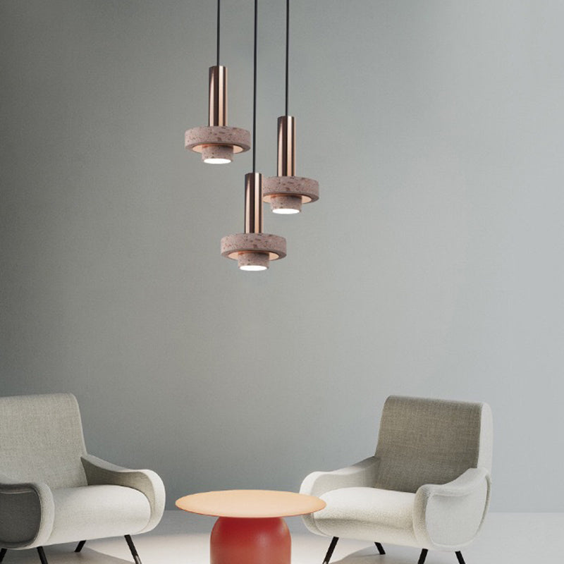 Fasekom Modern LED Art Deco Colorful Pendant Light, Terrazzo