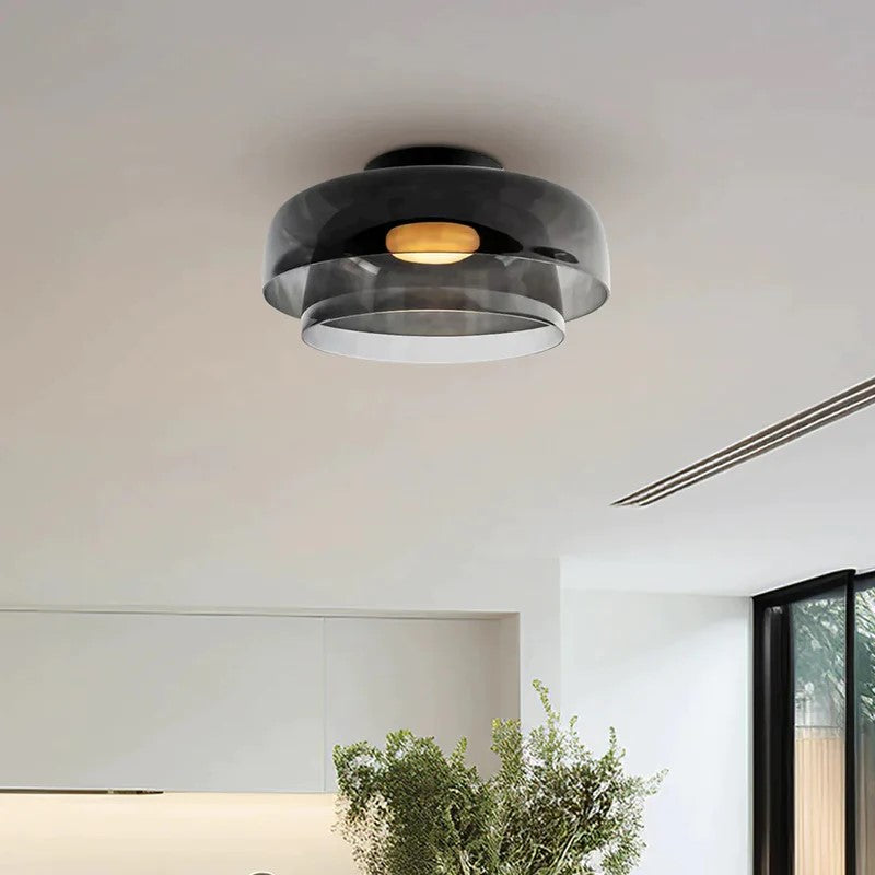 Rugogalu Modern Simple Creative Glass Flush Mount Ceiling Light