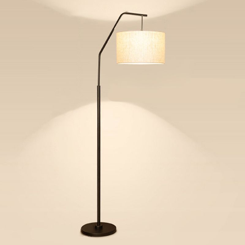 Voritis Cylinder Shape Floor Lamp, Over Arching Floor Lamp, Unique