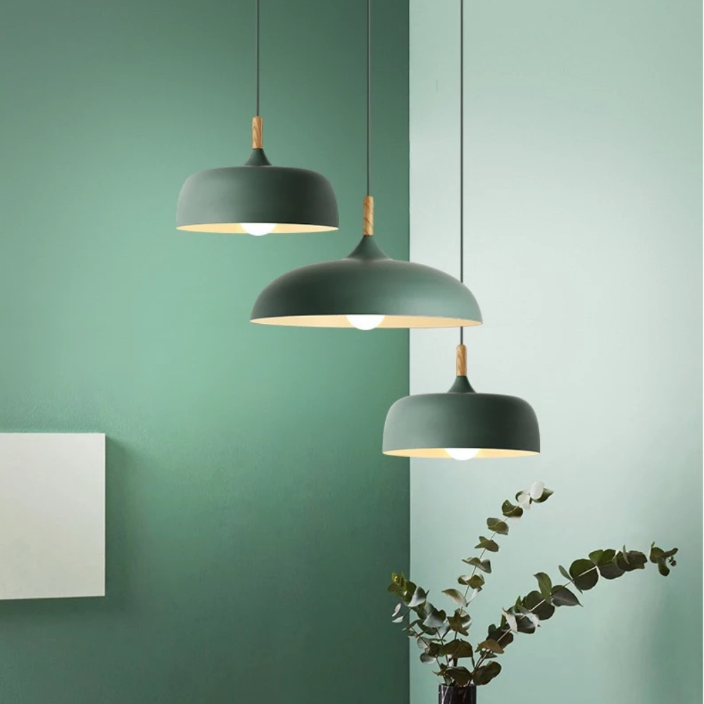 Fedilame Modern Pendant Light Dome Macaron Dining Room