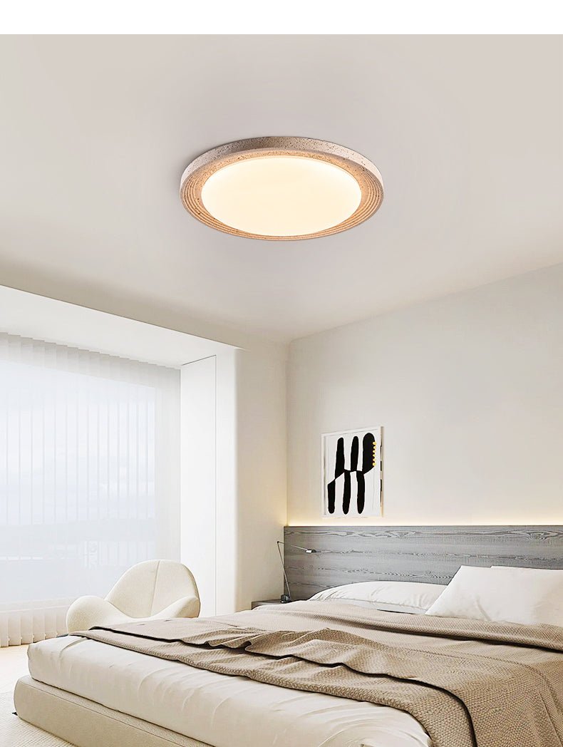 Orinir Minimalist Travertine Ceiling Light