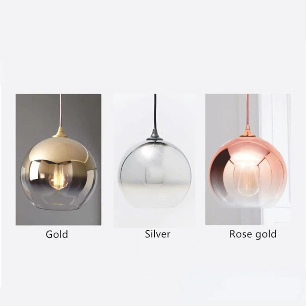 Voriq Frosted Balloon Pendant Light Gradient-Neutral Decor