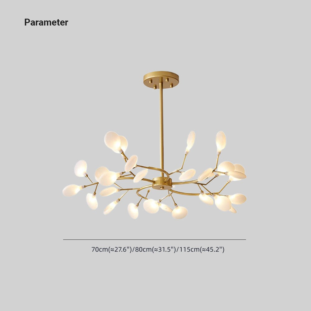 Zumulel Unique Branch Firefly Sputnik Art Deco Chandelier