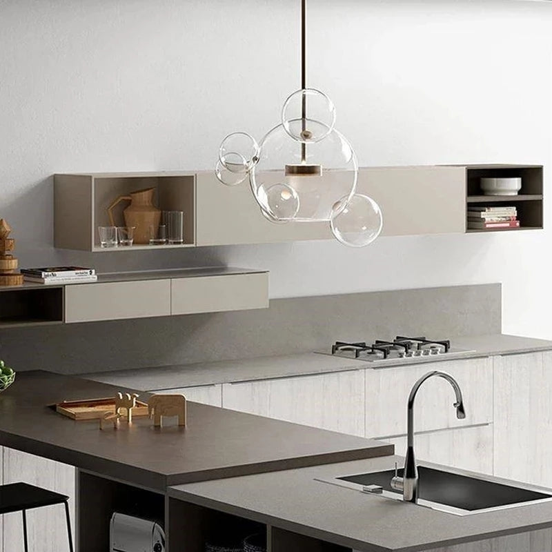Tigitus Modern Bubble Cluster Pendant Light Gold