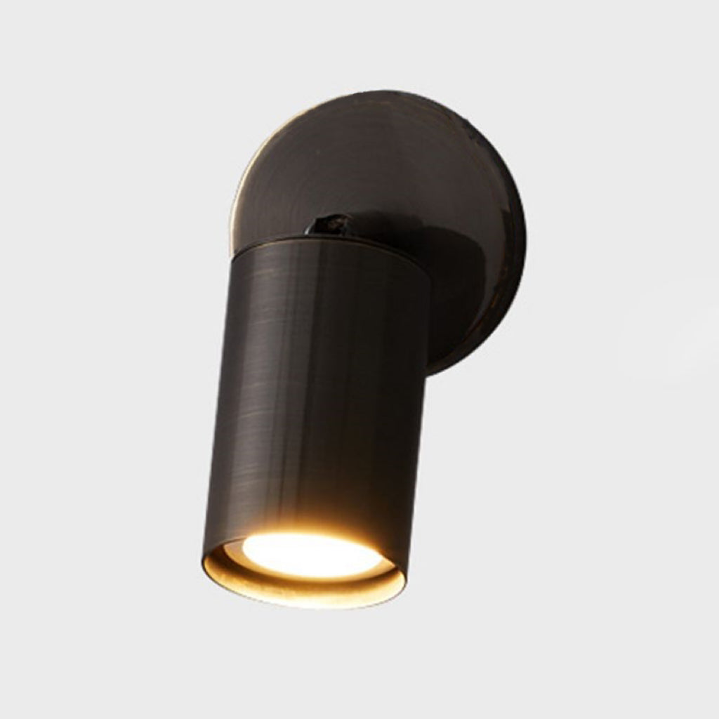 Kanotad Modern Cylinder Rotatable Spotlight Wall Lamp Brass