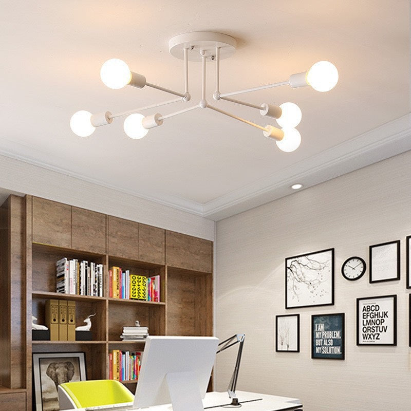 Jadasum Flush Mount Ceiling Light Linear Industrial