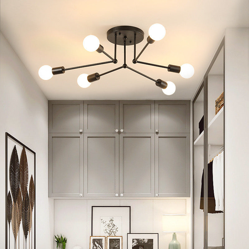 Jadasum Flush Mount Ceiling Light Linear Industrial