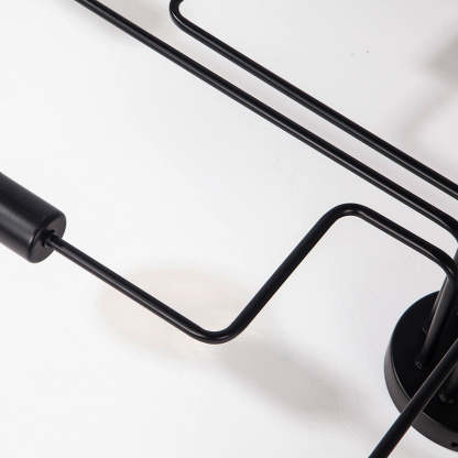 Divaline Vintage Modern Minimalist Industrial Metal Black Ceiling Lamp