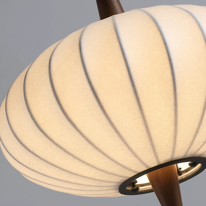 Rugaken Artificial Paper & Wood Floor Lamp
