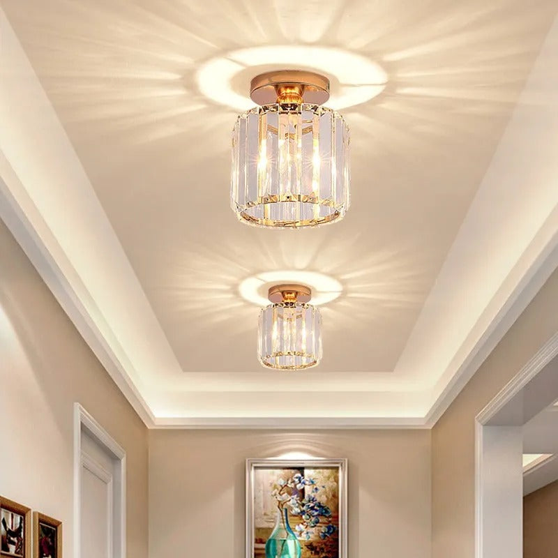 Cerin Modern /Crystal Ceiling Light, 3 Colors-Neutral Decor