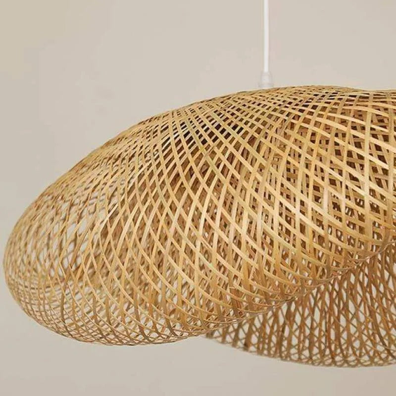Veltrix Pendant Light Natural Kitchen Island Bamboo-Neutral Decor