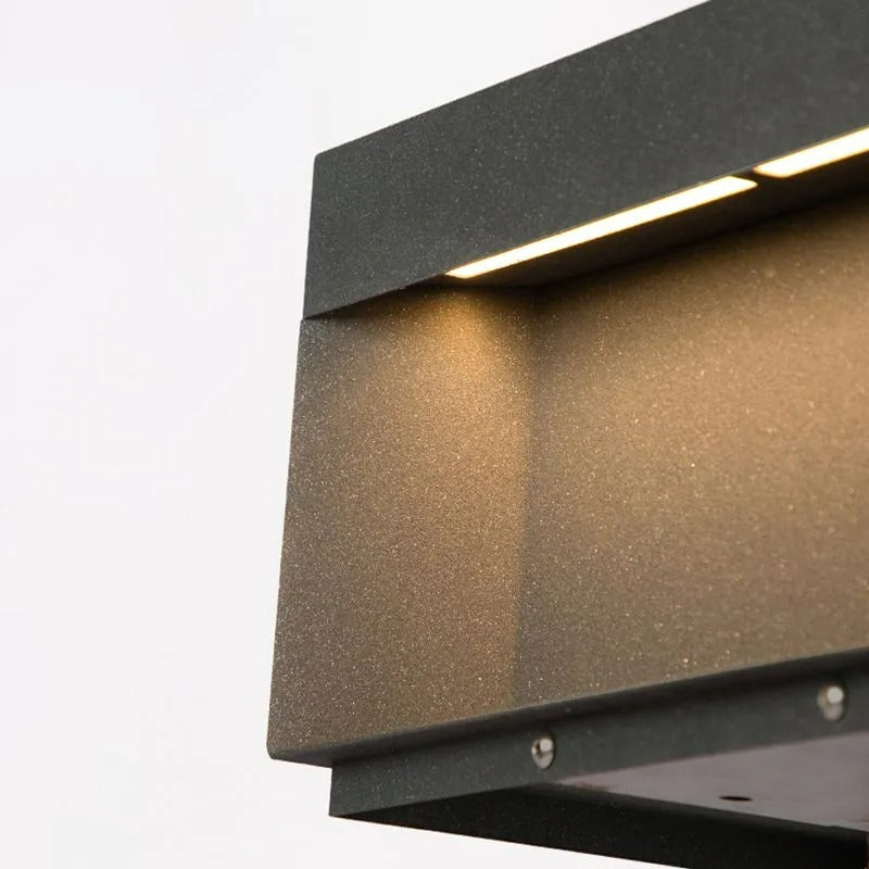 Lenovae Post Lamps Outdoor Modern Square Solar-Neutral Decor