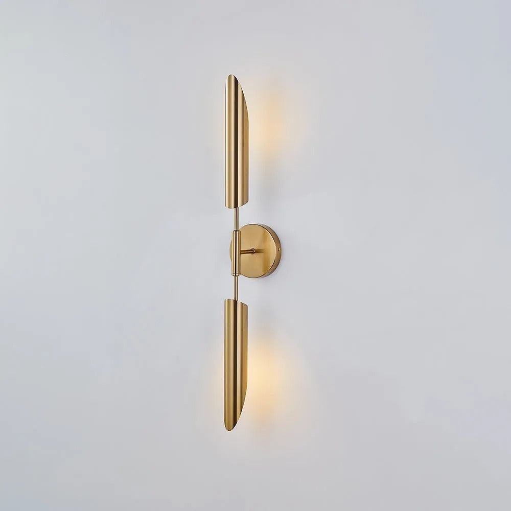 Zorva Wall Lamp Luxury Double-head Golden Scabbard-Neutral Decor