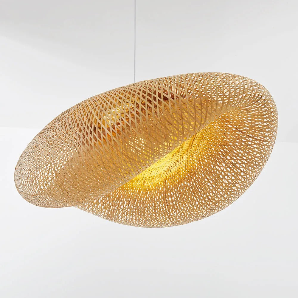 Veltrix Pendant Light Natural Kitchen Island Bamboo-Neutral Decor