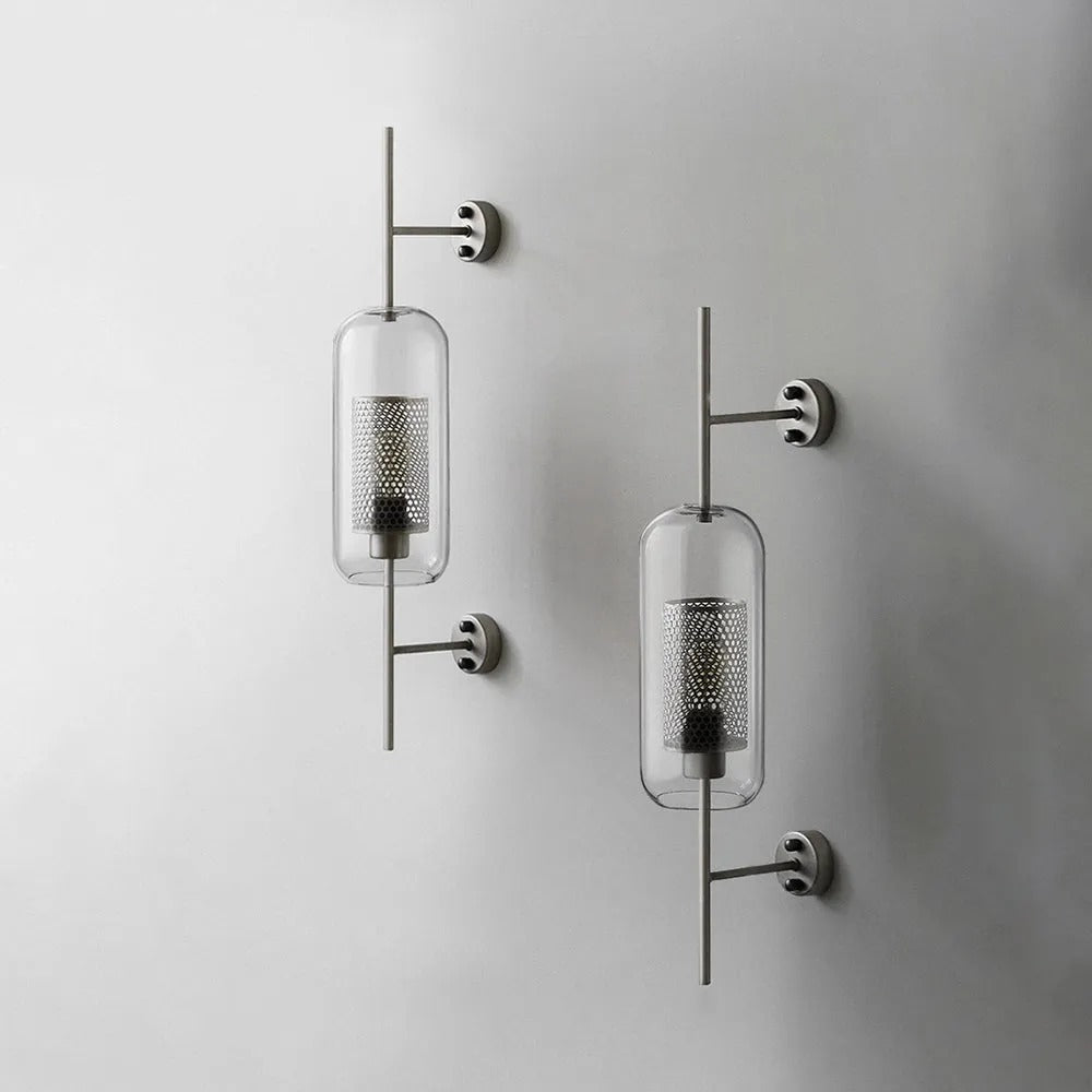 Seniq Industrial Classy Global Clear Glass Wall Lamp-Neutral Decor