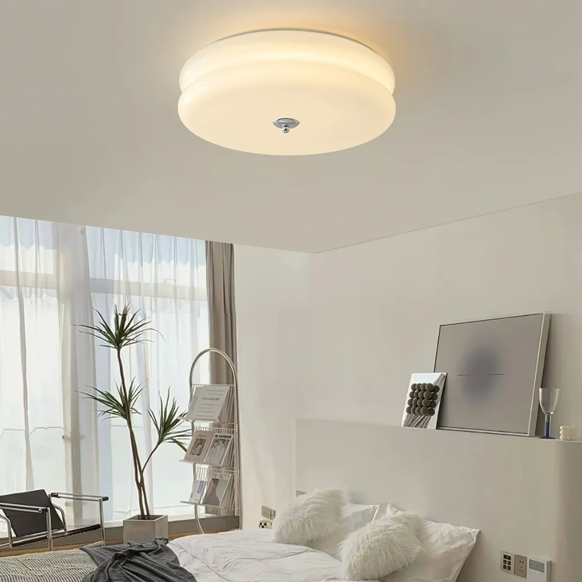 Jatabin Flush Mount Ceiling Light Two Layer