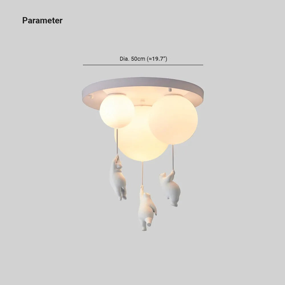 Seron Bear Balloon Ceiling /Pendant Light-Neutral Decor