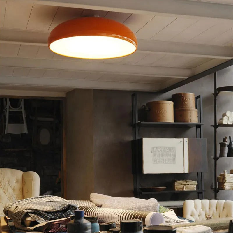 Lekedum Vintage LED Flush Mount Ceiling Light Metal Bedroom/Living Room