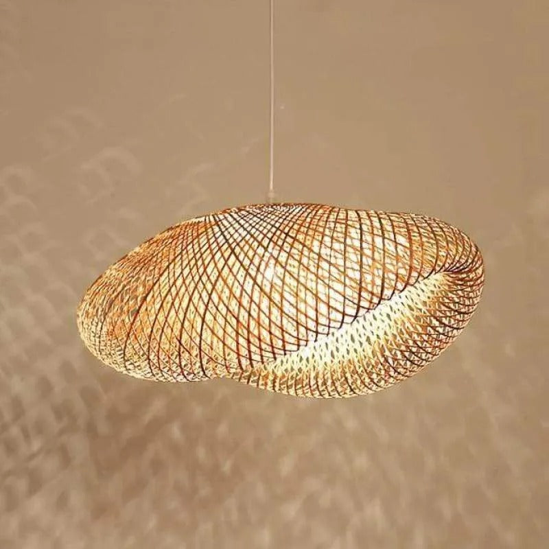 Veltrix Pendant Light Natural Kitchen Island Bamboo-Neutral Decor