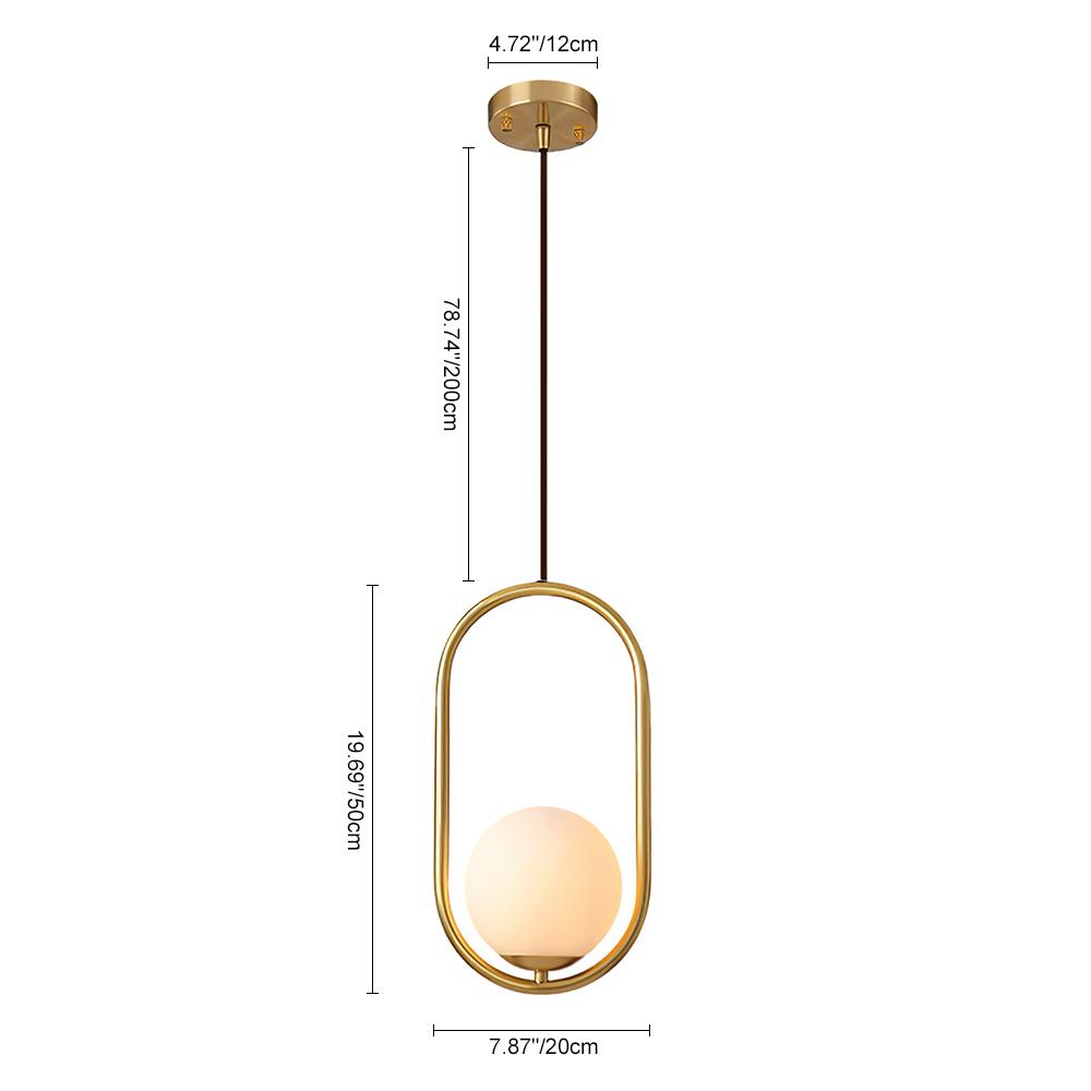 Qvistuva Modern Globe Pendant Light