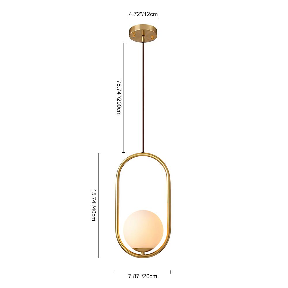 Qvistuva Modern Globe Pendant Light