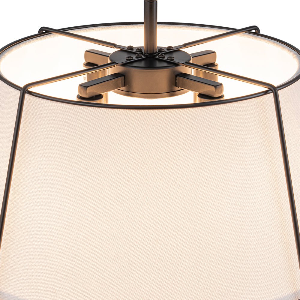 Vesina Linen Semi Flush Mount Ceiling Light