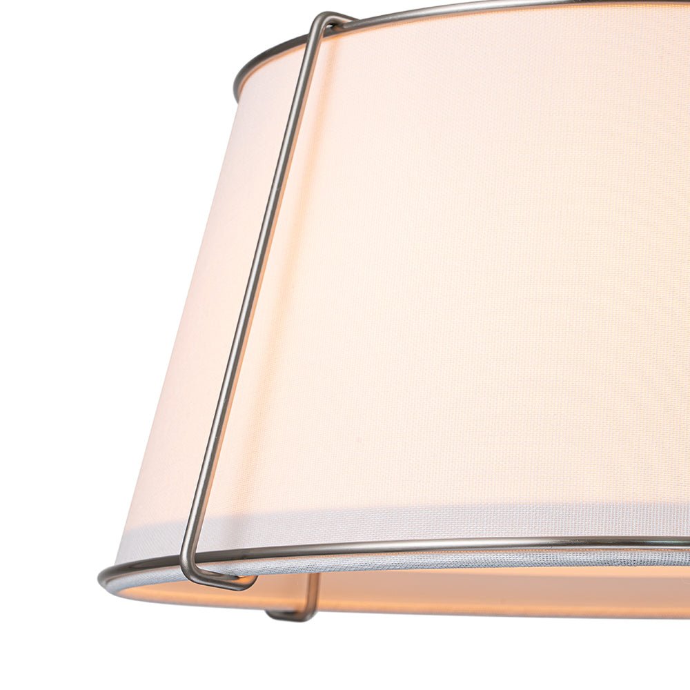Vesina Linen Semi Flush Mount Ceiling Light