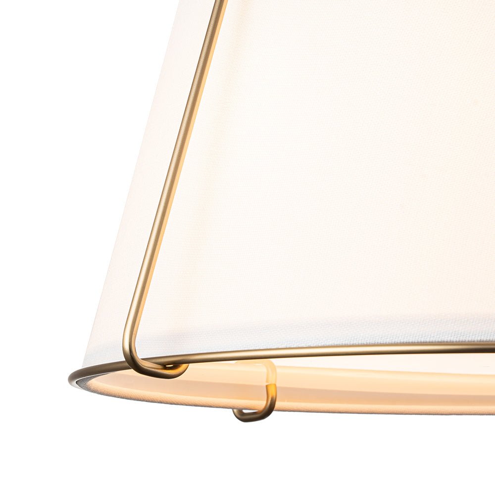Vesina Linen Semi Flush Mount Ceiling Light