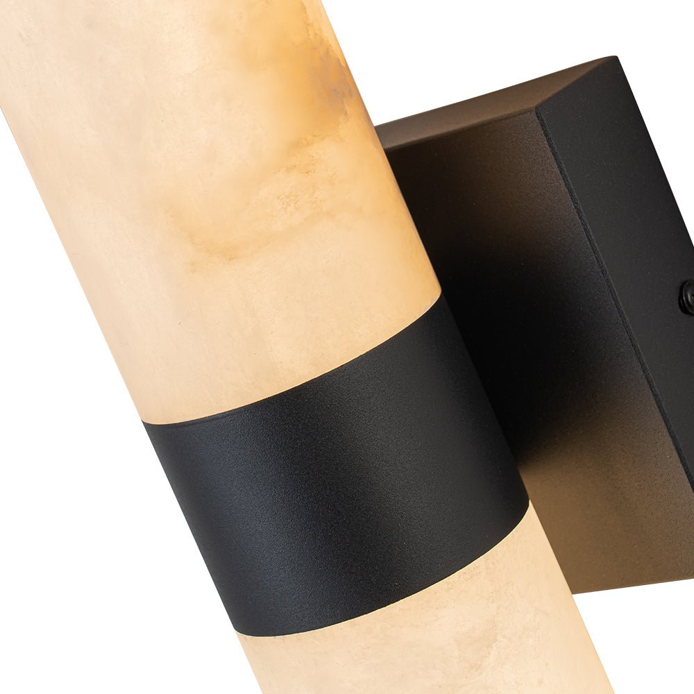 Glitre LED Linear Alabaster Bathroom Wall Sconce