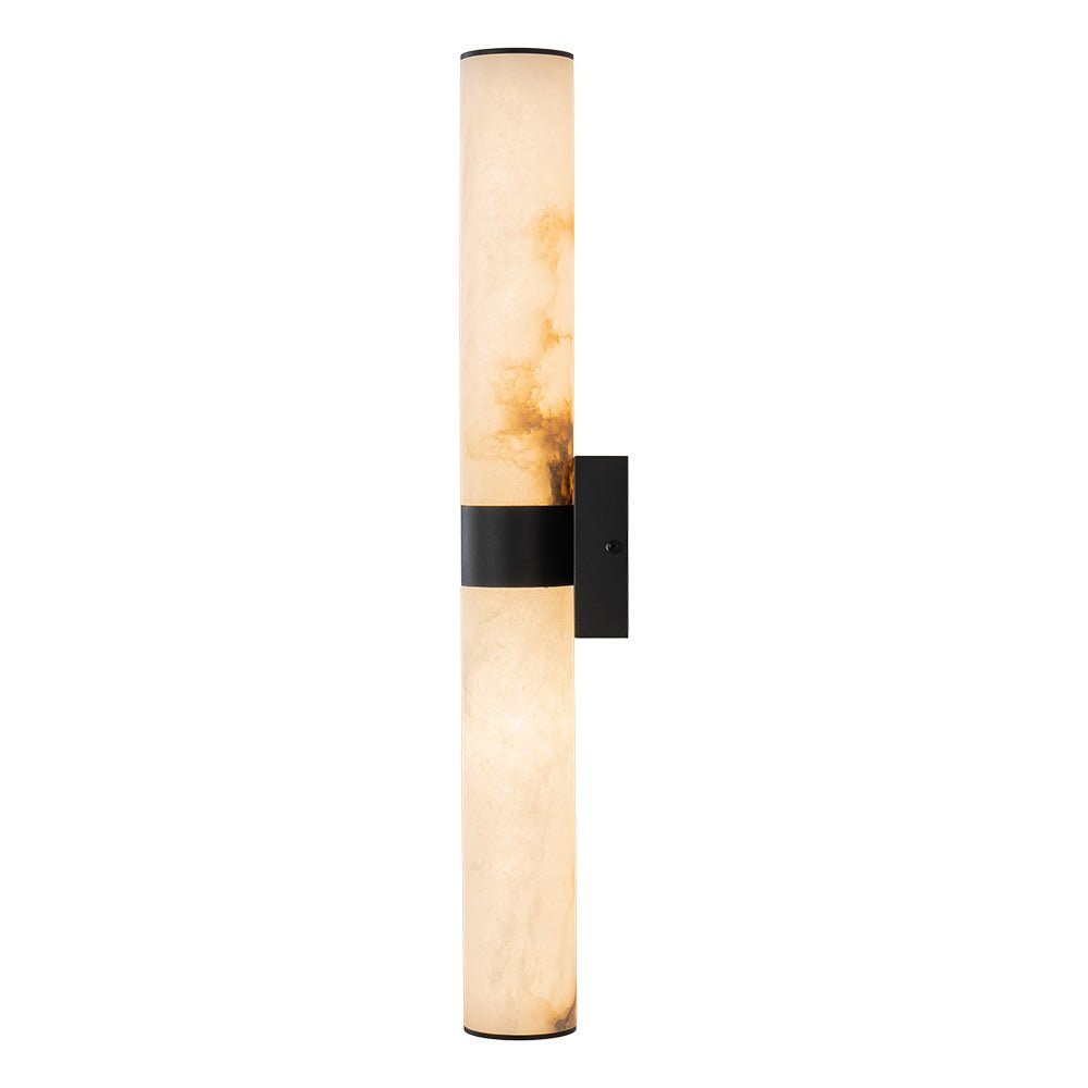 Glitre LED Linear Alabaster Bathroom Wall Sconce