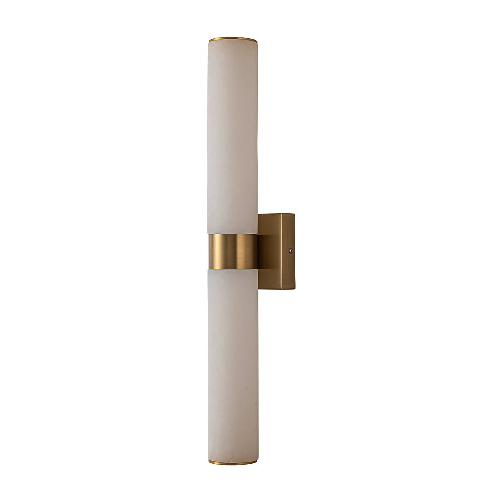 Glitre LED Linear Alabaster Bathroom Wall Sconce