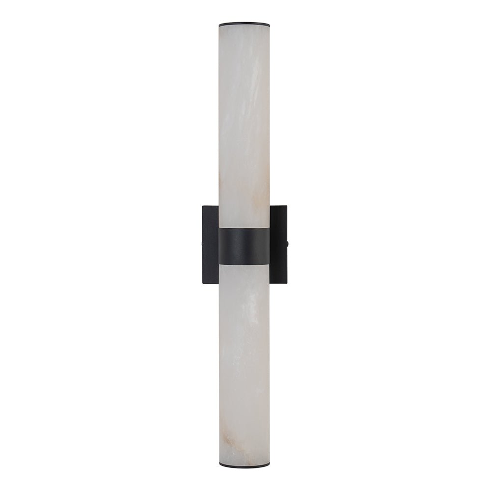 Glitre LED Linear Alabaster Bathroom Wall Sconce