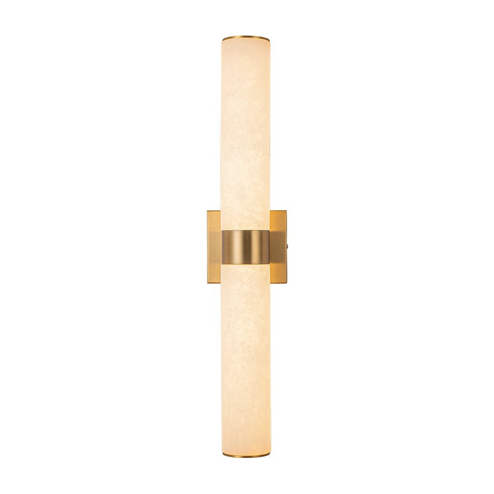Glitre LED Linear Alabaster Bathroom Wall Sconce